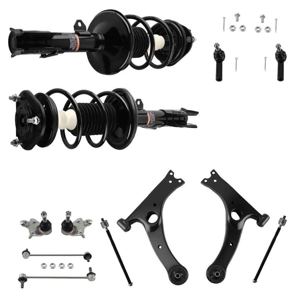 12x Front Strut & Control Arm Kit for Toyota Corolla (2009–2013) & Matrix (2011–2013)