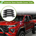 Set of 1 Exterior Door Handle Cover for Chevrolet Colorado (2015–2023) Carbon Fiber Black