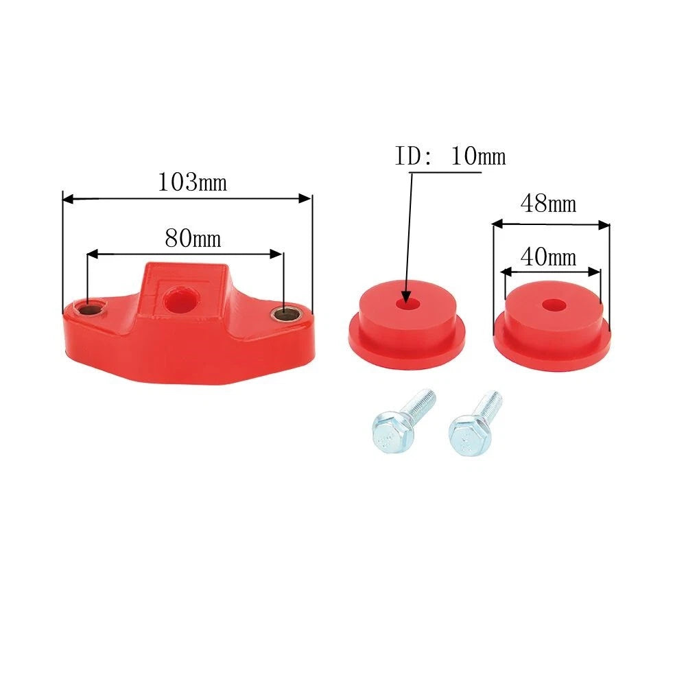 Set of 2 Rear & Front 5-Speed Manual Shifter Stabilizer Bushings for Subaru Impreza WRX (2002–2007)