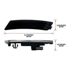 LED Smoked Lens Amber Front Bumper Side Marker Lights for Cadillac CT5 (2020–2024)