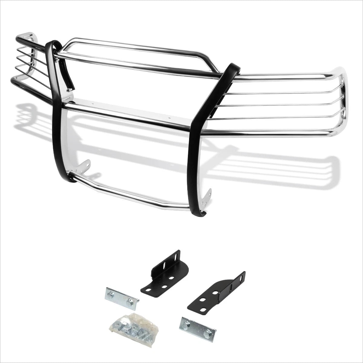 Front Bumper Brush Grille Guard Protector Chrome for Ford Explorer (2002–2005)