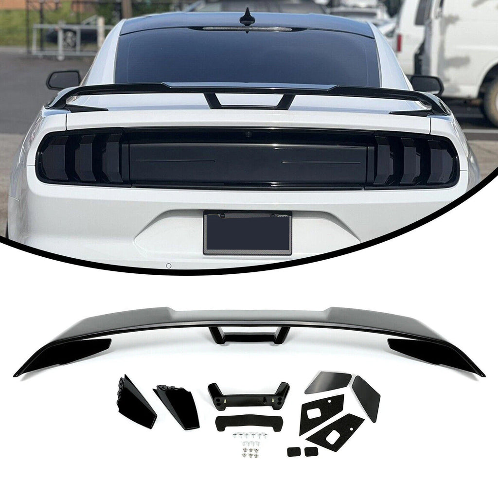 Glossy Black Rear Trunk Spoiler Wing for Ford Mustang S550 (2015–2022)