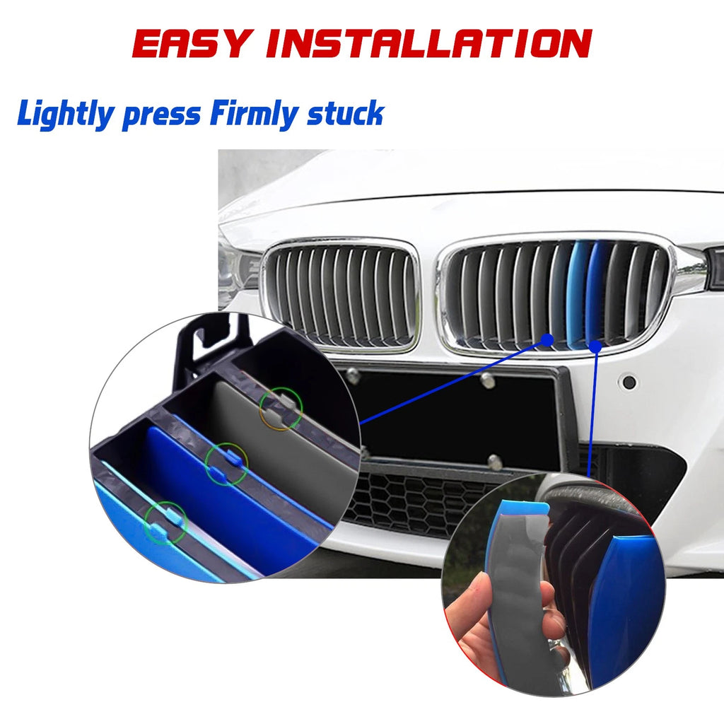 M Sport Tri-Color Grille Rails Insert for BMW 3 Series (2017-2024)