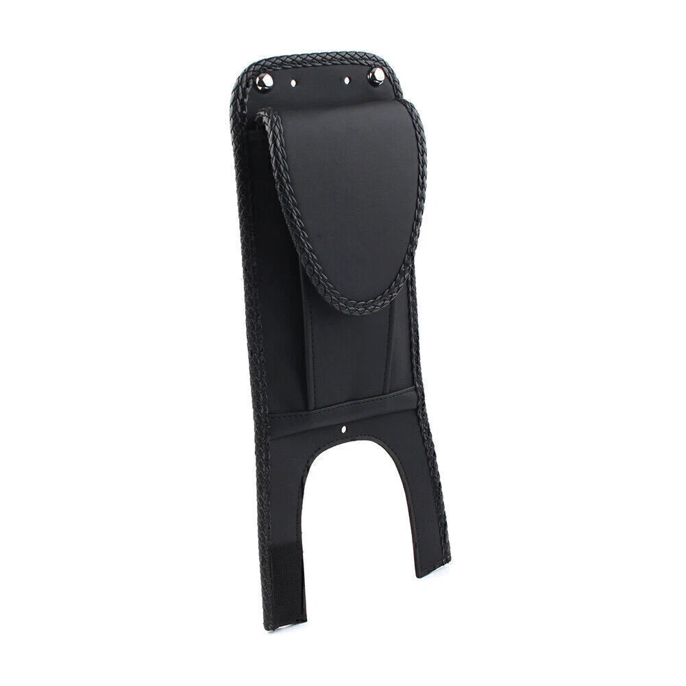 Black Tank Bib with Pouch for Harley Softail Fat Boy (FXST FXSTB FLST)