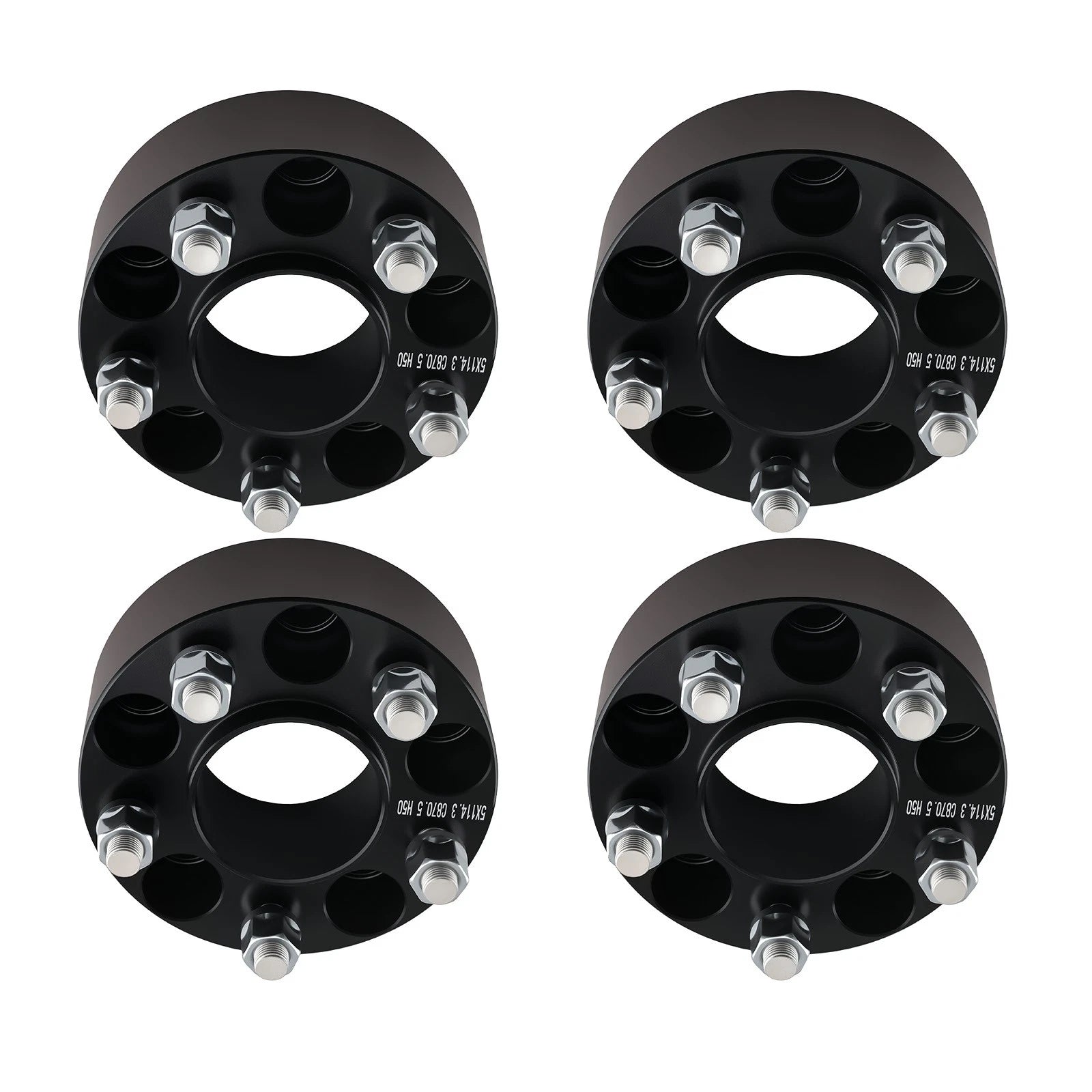 Set of 4 Wheel Spacers 50mm 5x114.3 for Ford Mustang Edge Crown Vic (1964–2014)