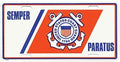 U.S. Coast Guard Semper Paratus License Plate Tag