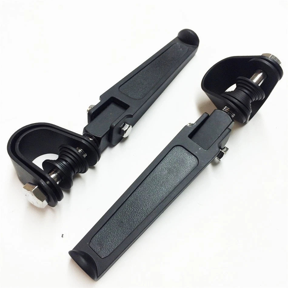 1.25" Black U-Clamp Footpeg for Harley 1200 Nightster, Super Glide, Sportster (2004–2023)