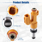 6pcs Fuel Injector Nozzle 23250-0P100 for Toyota Avalon XSE (2019–2020)