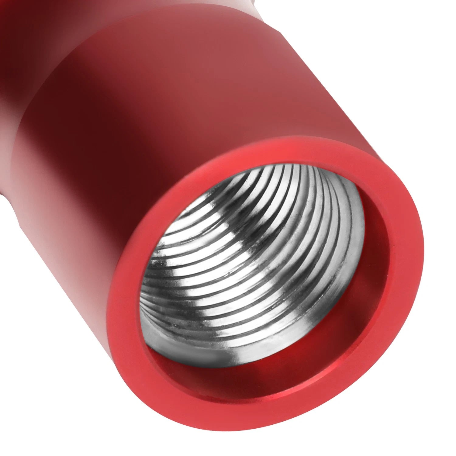 Spherical Teardrop Shift Knob for Universal Fit (Red, 3 Thread Adapters)
