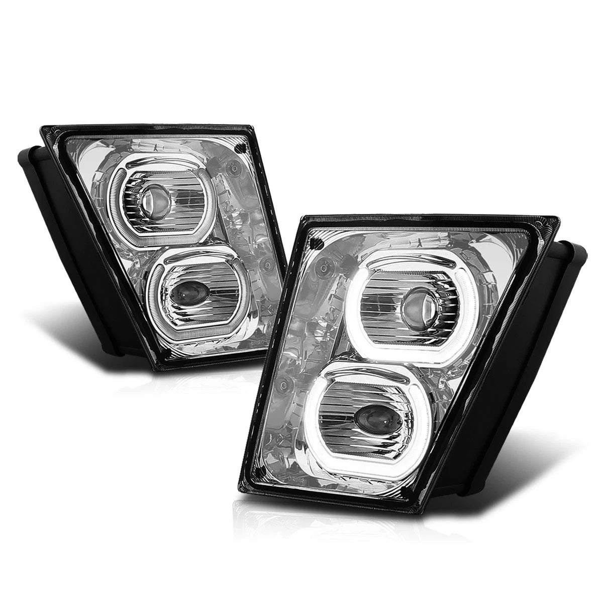 LED Halo Projector Fog Lights for Volvo VN VNL 300 400 430 740 760 (2003–2017)