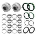2 Front Wheel Hub Clutch & Bearings Seals Kit for Polaris Scrambler 400 500 (1999–2003)