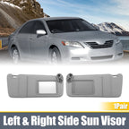 Pair Sun Visor for Toyota Camry (2007–2011) Left Right Side W/O Sunroof Light