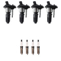 Set of 4 Ignition Coils & Denso IridiumTT Spark Plugs for Canyon Colorado (2015–2022)