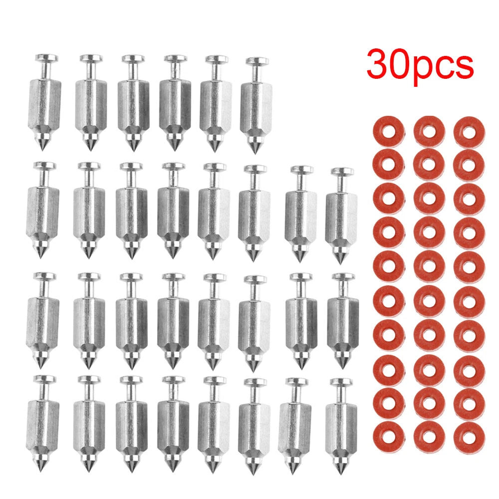 30pcs Carburetor Valve Needle Seat Kit for Briggs & Stratton (398188)