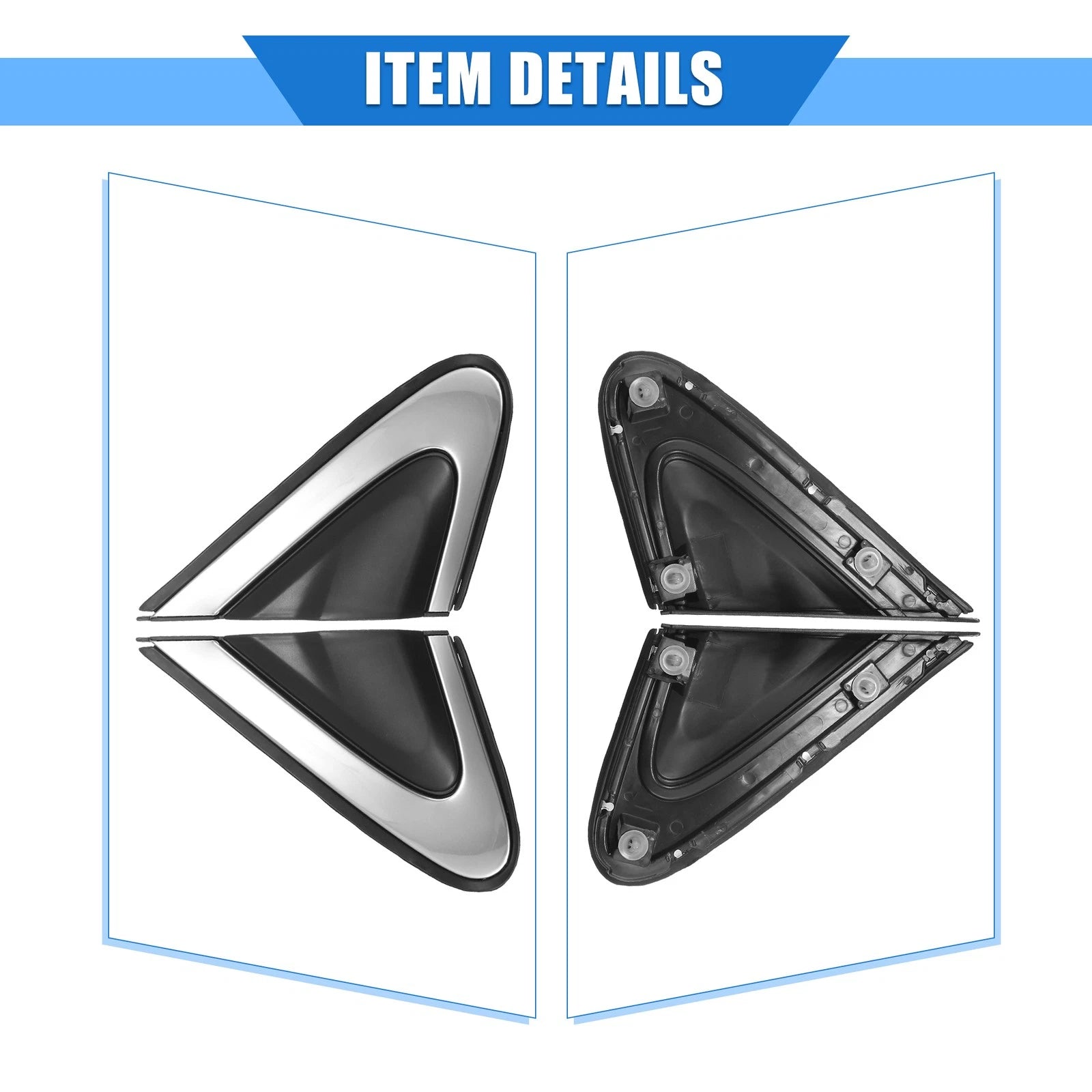 2 Pcs Door Mirror Flag Cover for Honda CR-V (2012–2016)