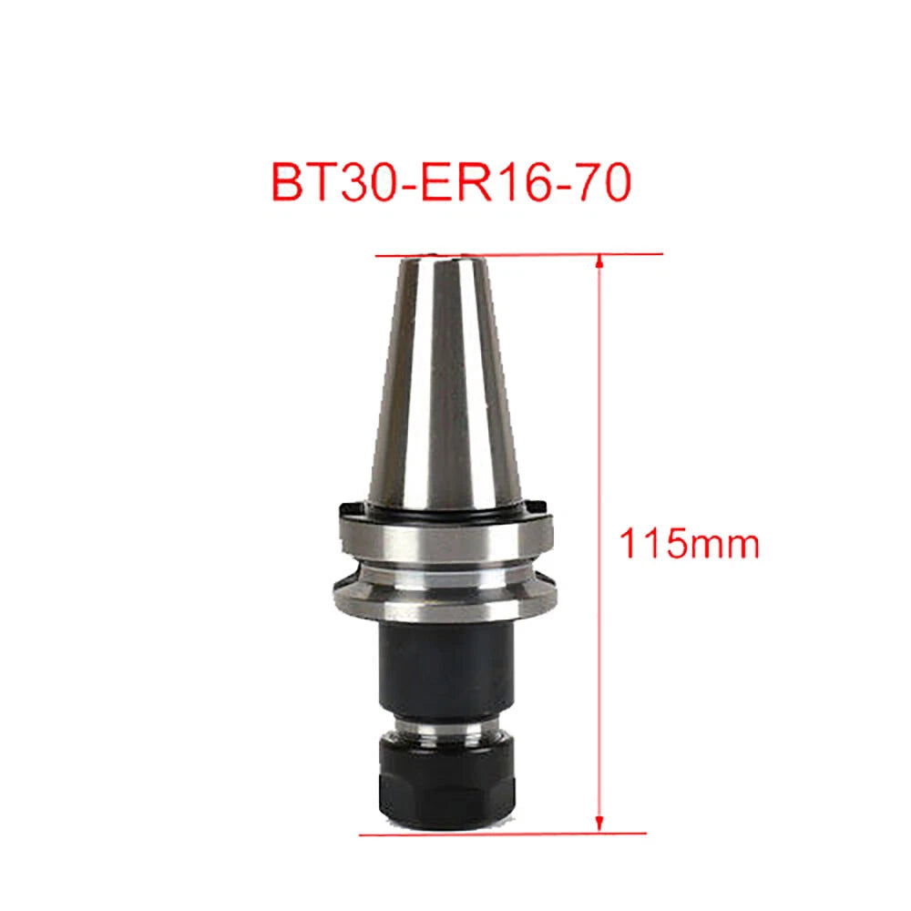 Set of 4 BT30-ER16 Collet Chucks for Tool Holders (70mm Gage Length)