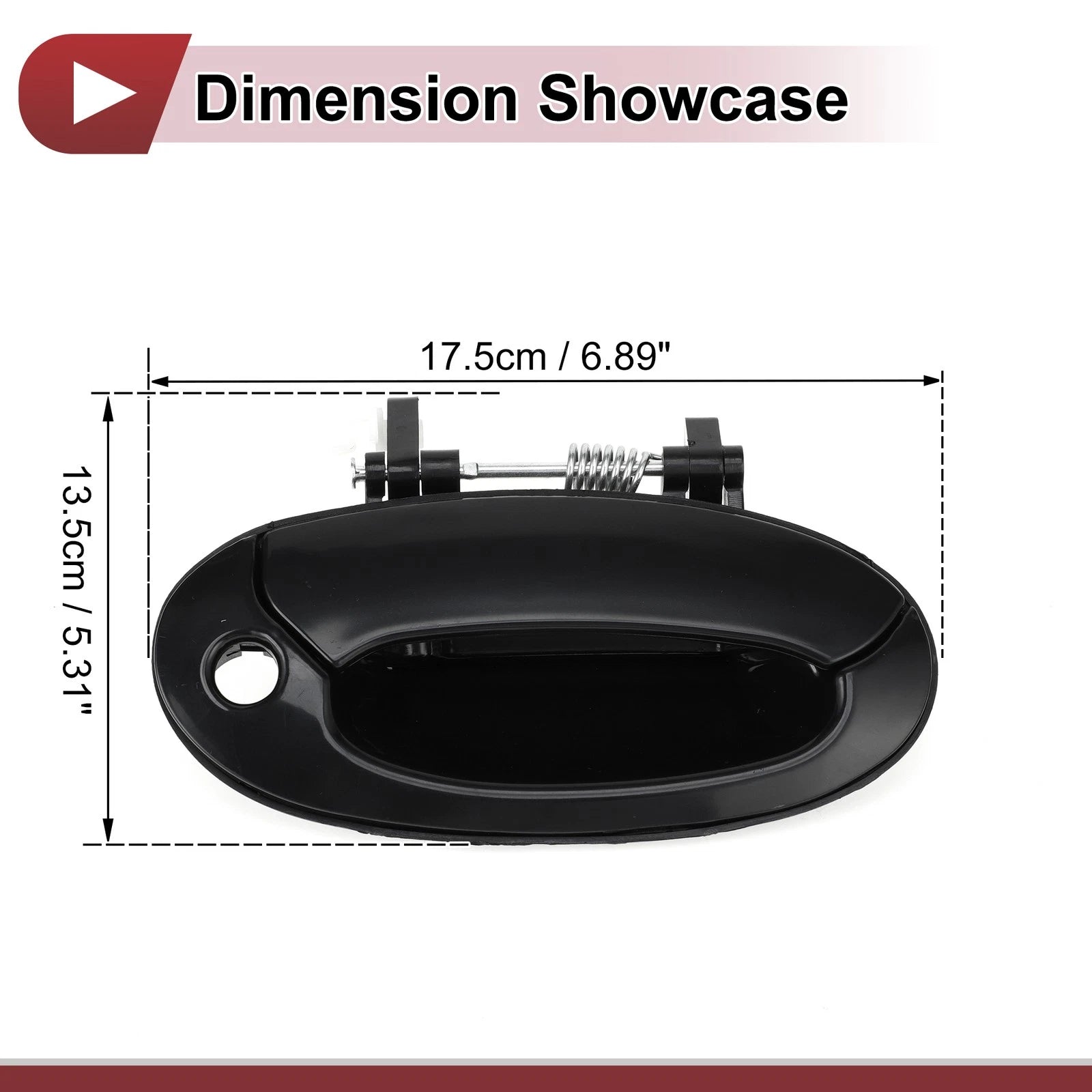 Exterior Door Handle for Hyundai Elantra (2017–2020) Right Black No. 8265029000