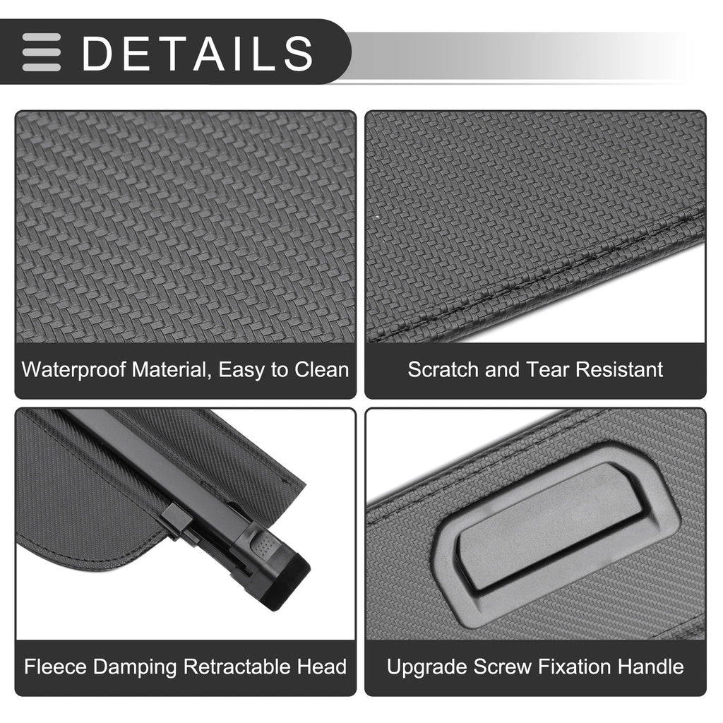 Retractable Cargo Cover for Subaru Outback (2010–2014) Black Carbon Fiber