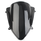 Black Carbon Fiber ABS Windshield Shield for Kawasaki Ninja 250 250R (2008–2012)