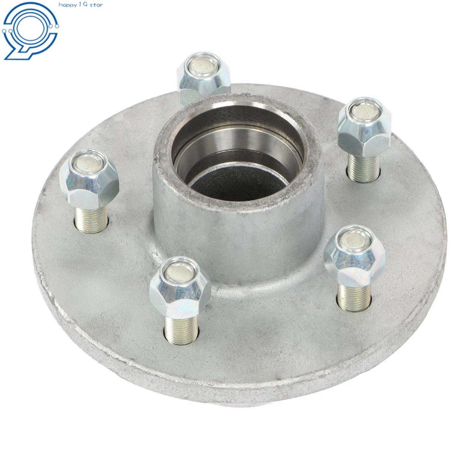 3500 lbs Spindle Trailer Hub for 5 on 4.5" Axles (Galvanized)