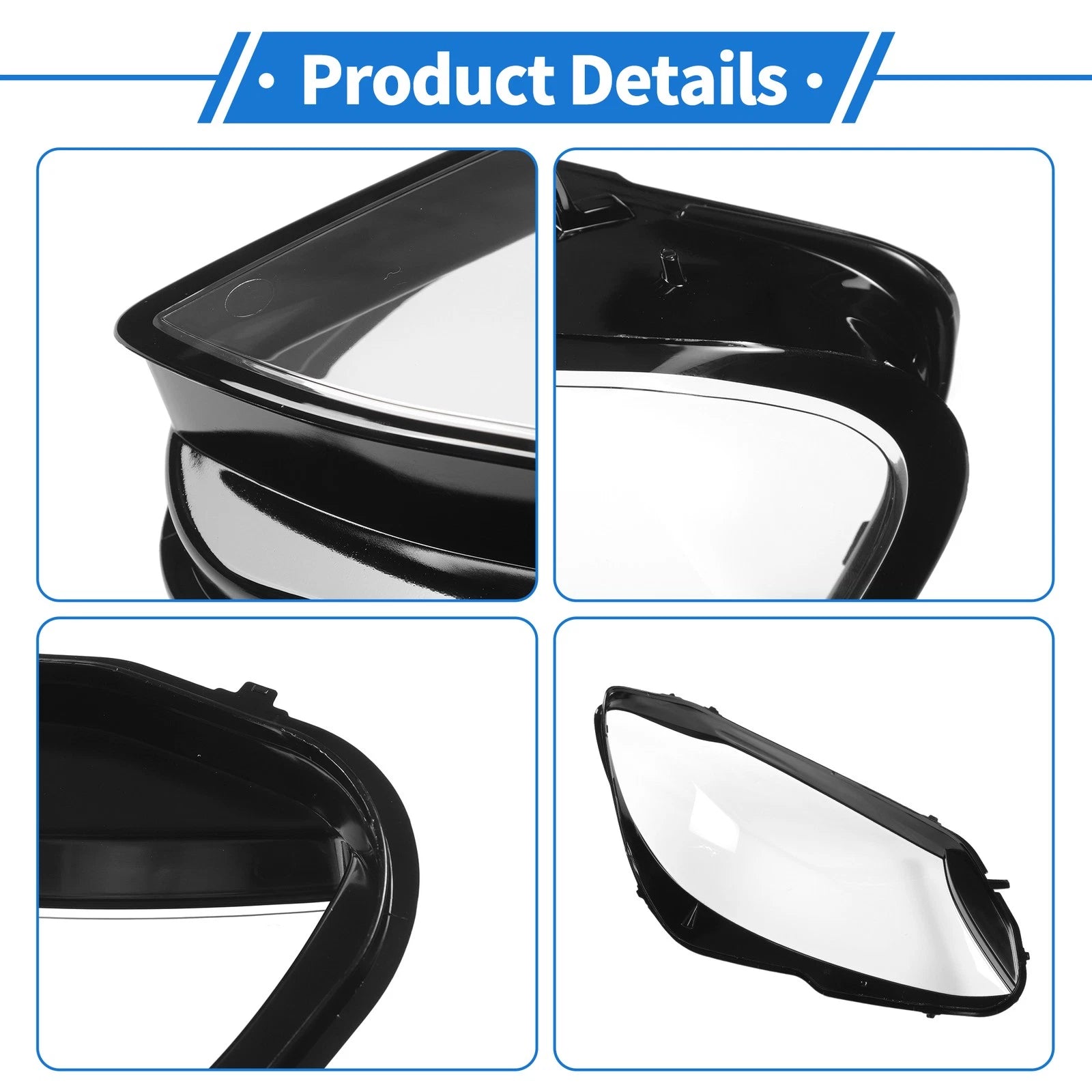 1 Pcs Headlight Lens Cover for Mercedes-Benz C-Class (2018–2020)