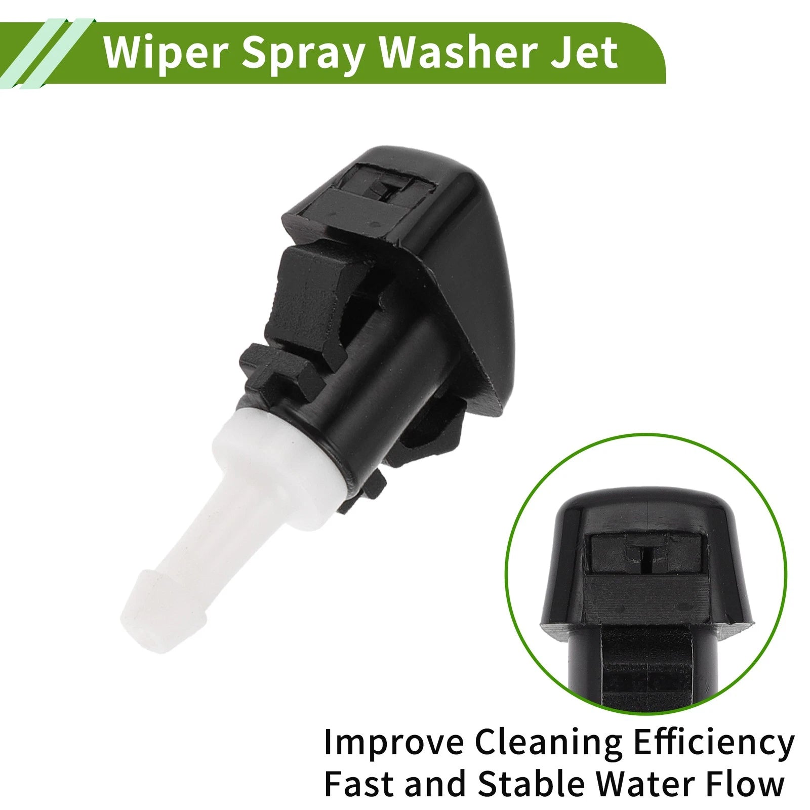 Windshield Washer Nozzle with Hose Connector for Mitsubishi 