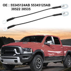2X Tailgate Cables Holders for Dodge Ram 1500 2500 (1994–2002) 55345124AB