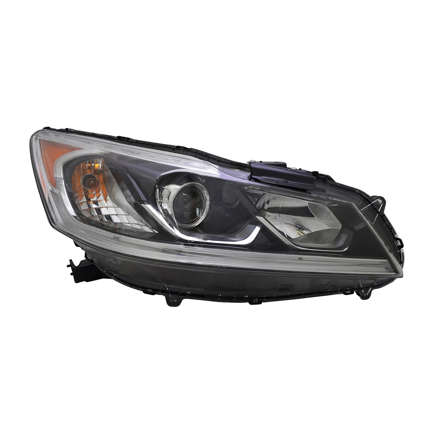 Replacement Passenger Halogen Headlight Assembly w/LED Daytime Running Lamps