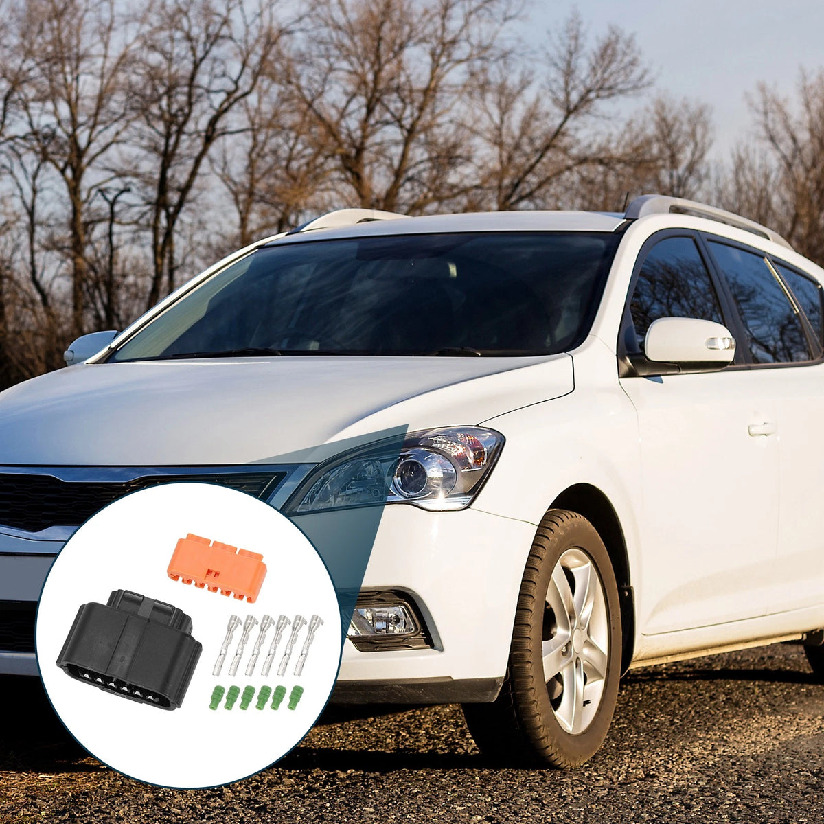 6 Pin Reverse Sensor Connector Plug for Kia 