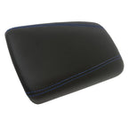 PVC Leather Console Armrest Cover for Chrysler 200 (2015–2018) Blue Stitch