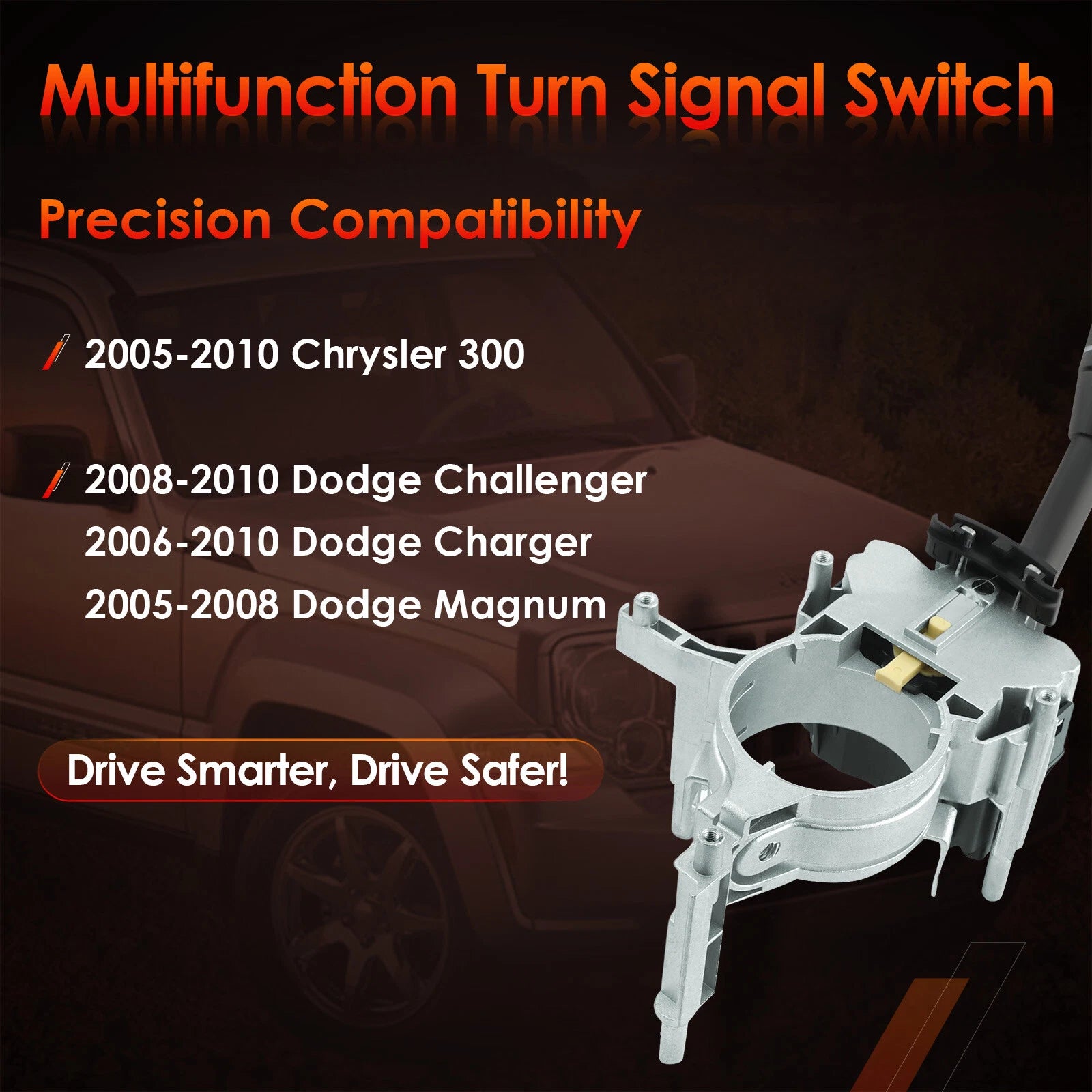 Turn Signal Windshield Wiper Switch for Chrysler 300 Dodge Charger (2005–2010) - CBS1701