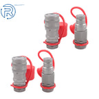 2PC 3/8" Flat Face Hydraulic Quick Connect Coupler Set 5076PSI