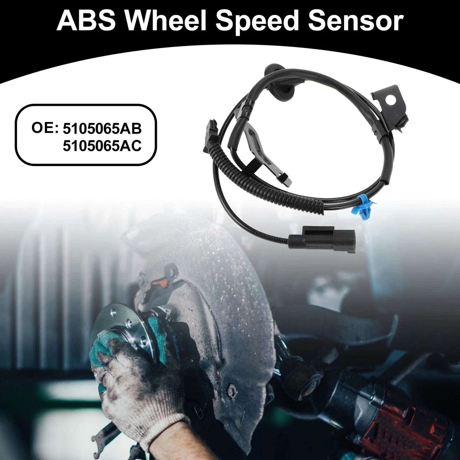 ABS Wheel Speed Sensor Kit for Dodge Caliber 2007-2008 1 x Rear Left