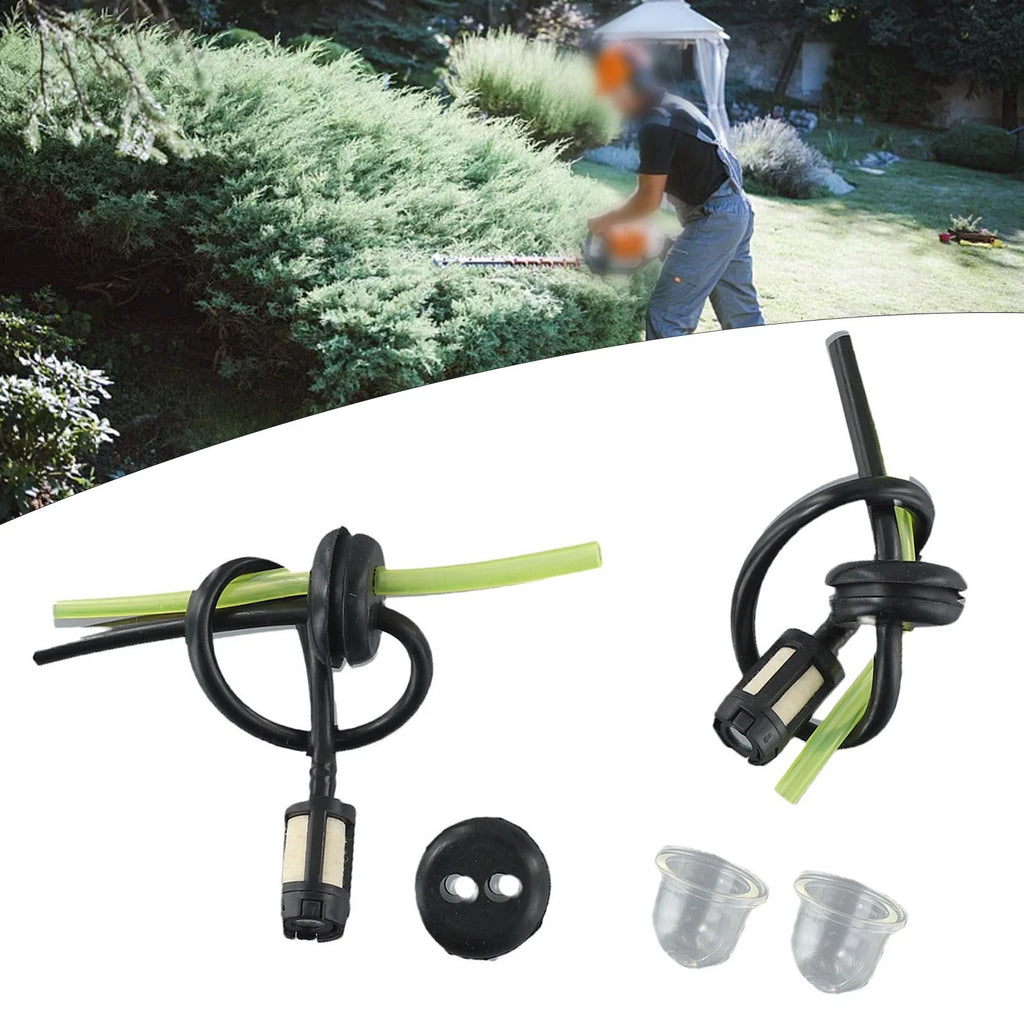 Set of 2 Fuel Filter Hose Seal Kit for Brushcutter Hedge Trimmer
