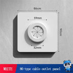 Wall Panel Cover with Outlet Hole for 86 Type