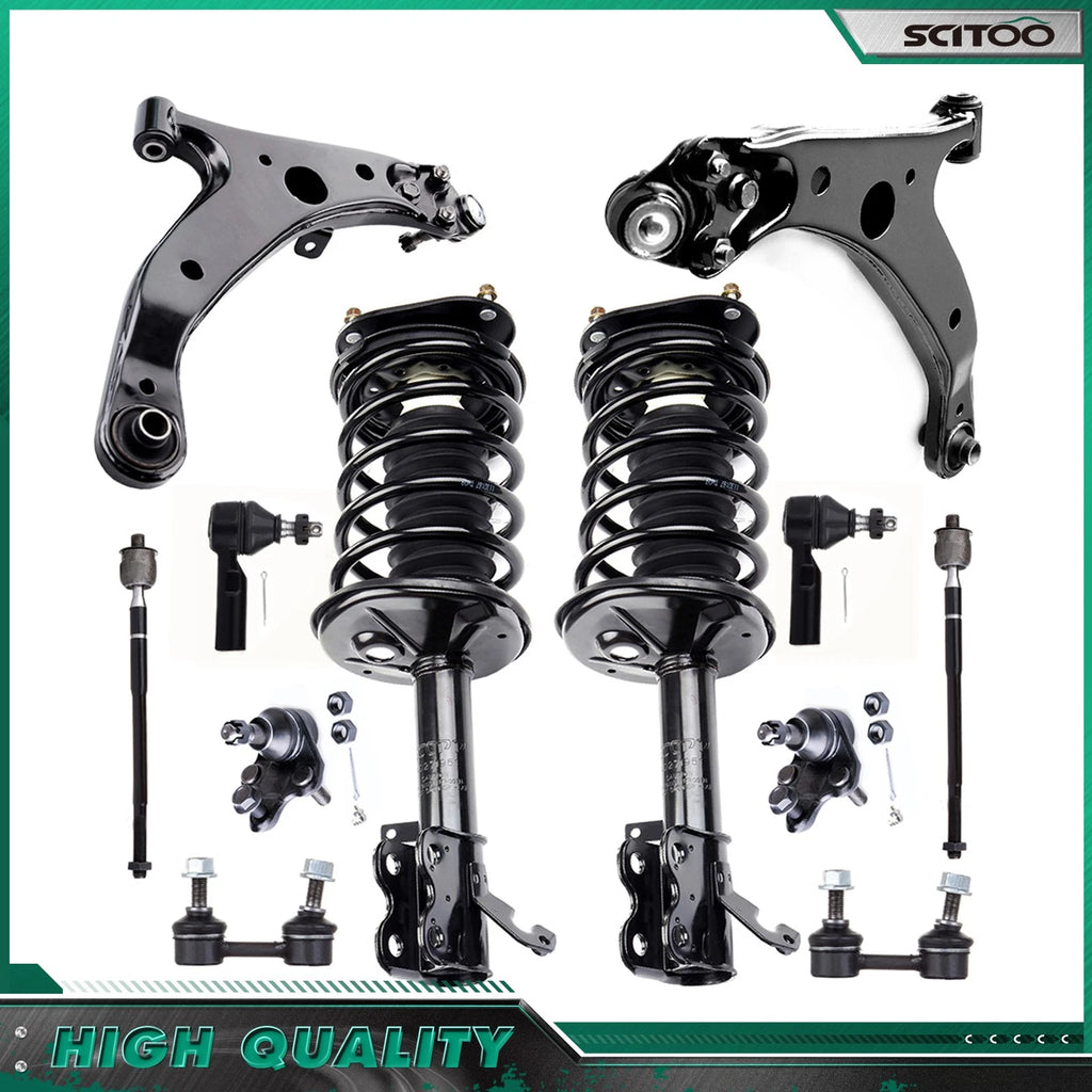 Front Strut Sway Bar Tie Rod End Link Control Arms for Chevy Geo Prizm (1996–2002)