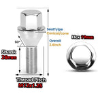 20PCS Wheel Lug Nuts for Jeep Cherokee, Compass, Dodge Dart, Chrysler 200 (2000–2023)