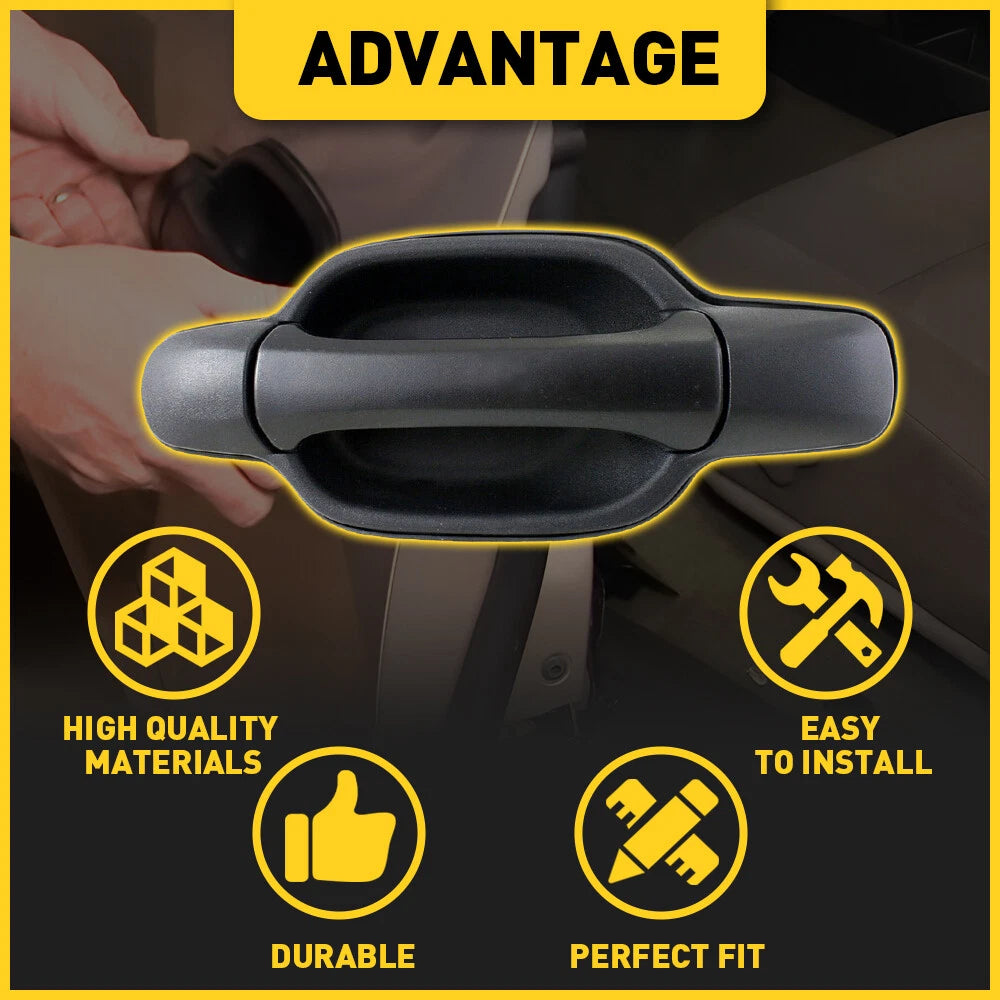 Rear Passenger Side Exterior Door Handle for Chevrolet Colorado Canyon (2004–2008)
