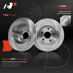Rear Disc Brake Rotors and Ceramic Pads for Toyota Avalon (2000–2004)