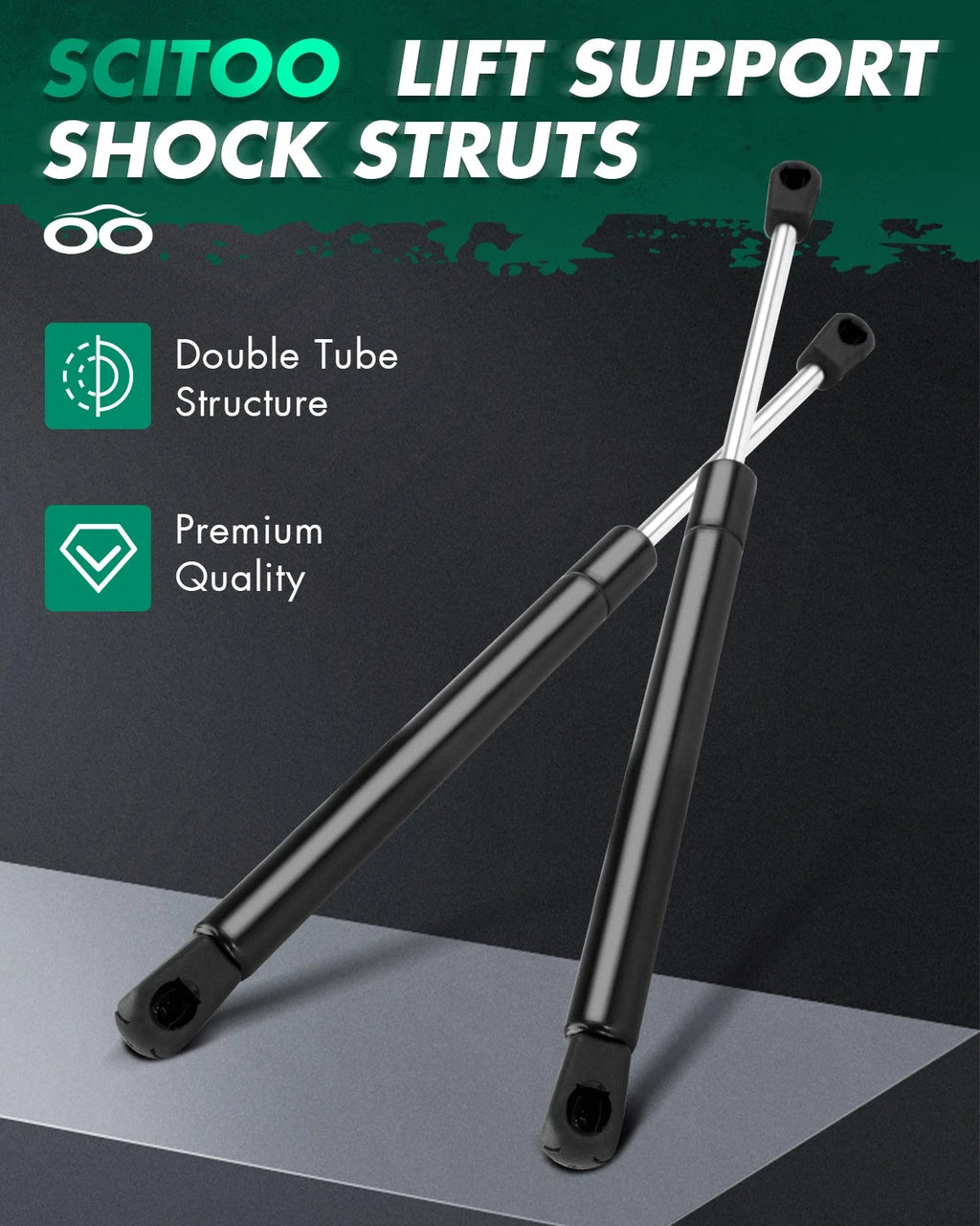2X Front Hood Lift Supports Gas Prop Springs for Toyota Avalon (2000–2004)