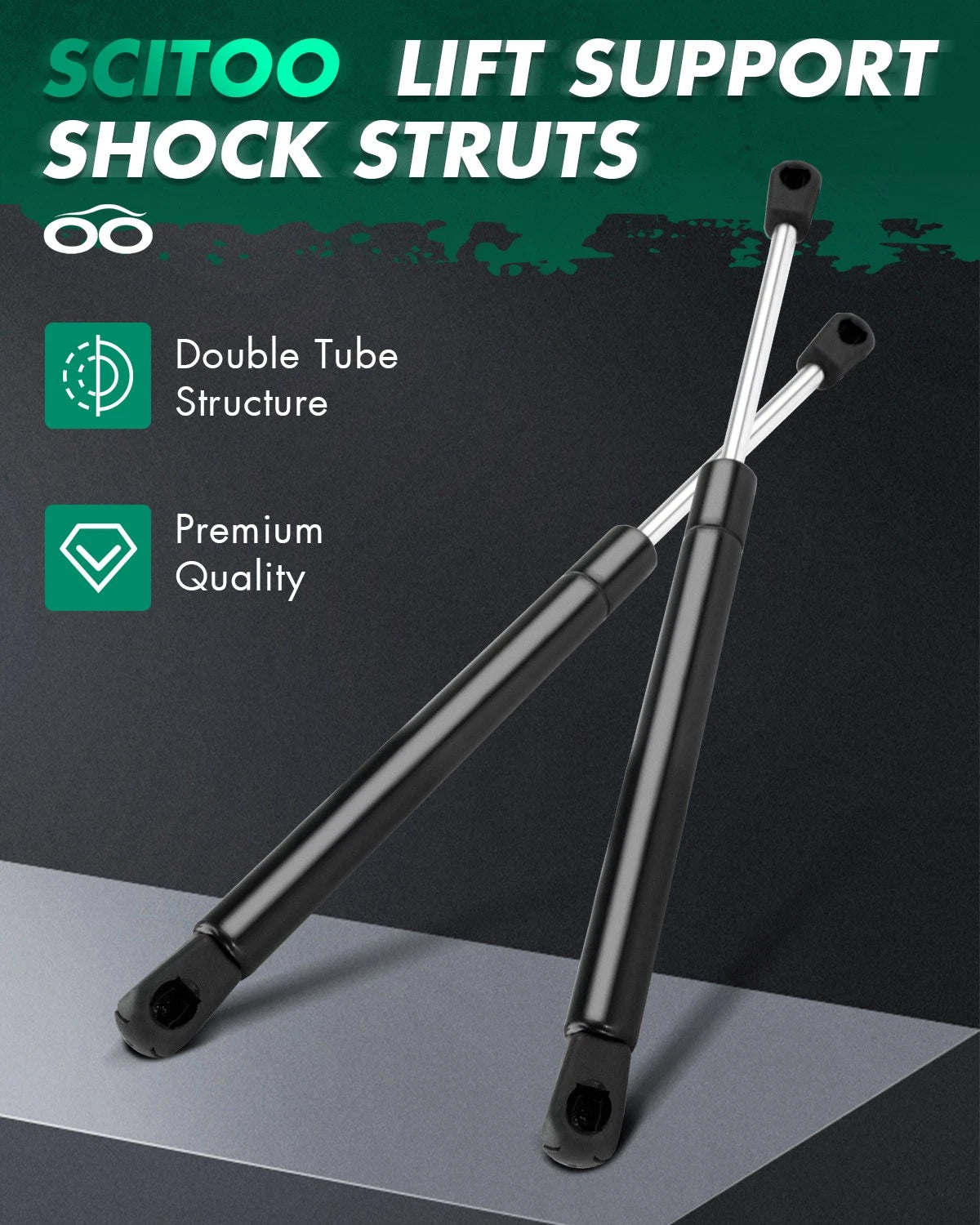 2X Front Hood Lift Supports Gas Prop Springs for Toyota Avalon (2000–2004)