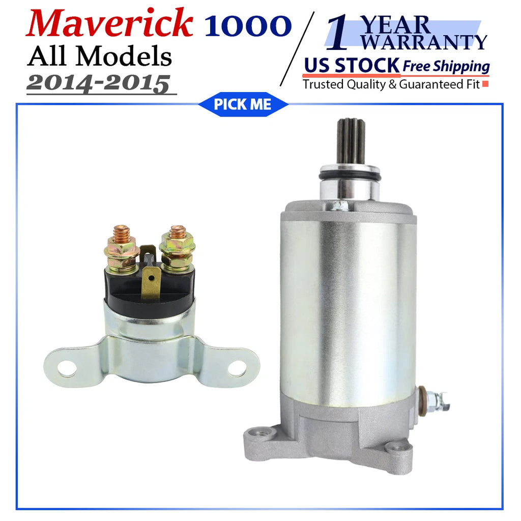 Starter for Can-Am Maverick 1000 (2014–2015) with Relay