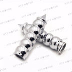 7/8" Chrome Motorcycle Handlebar Grip & Throttle Twist Tube for Custom Bikes