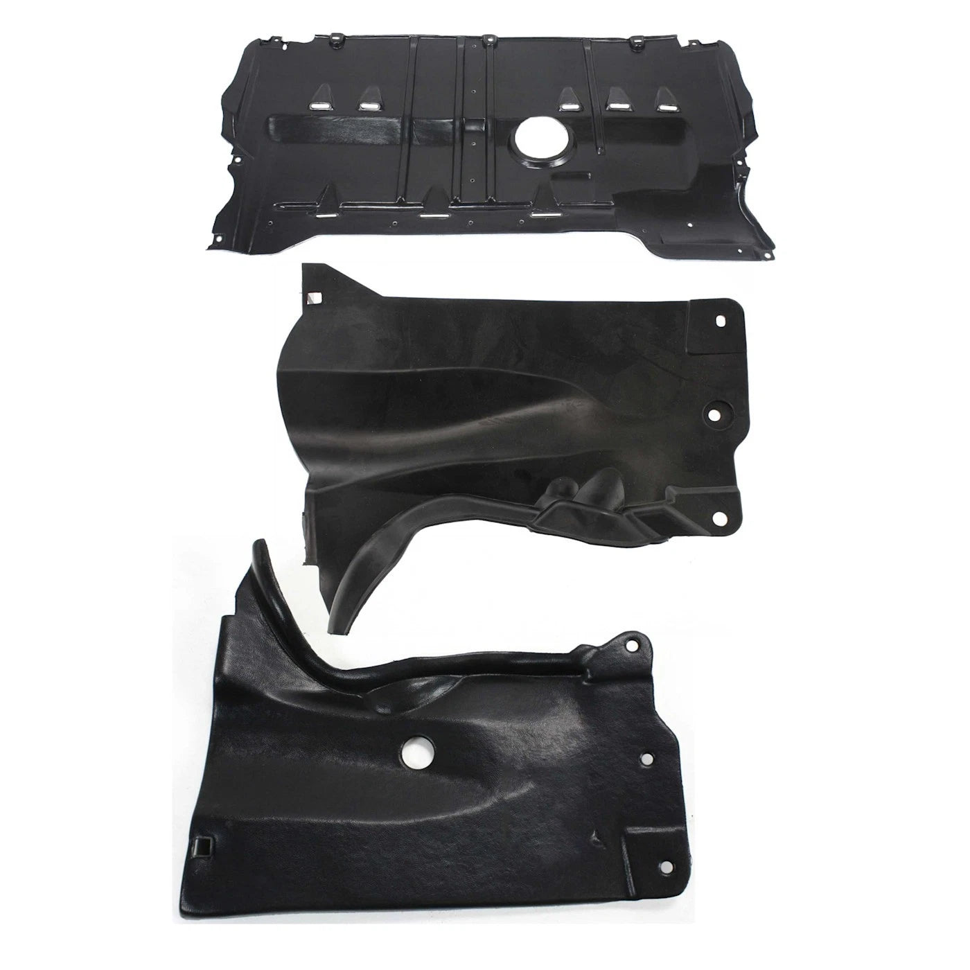 Set of 3 Engine Splash Shields for Mazda 3 (2004–2009)