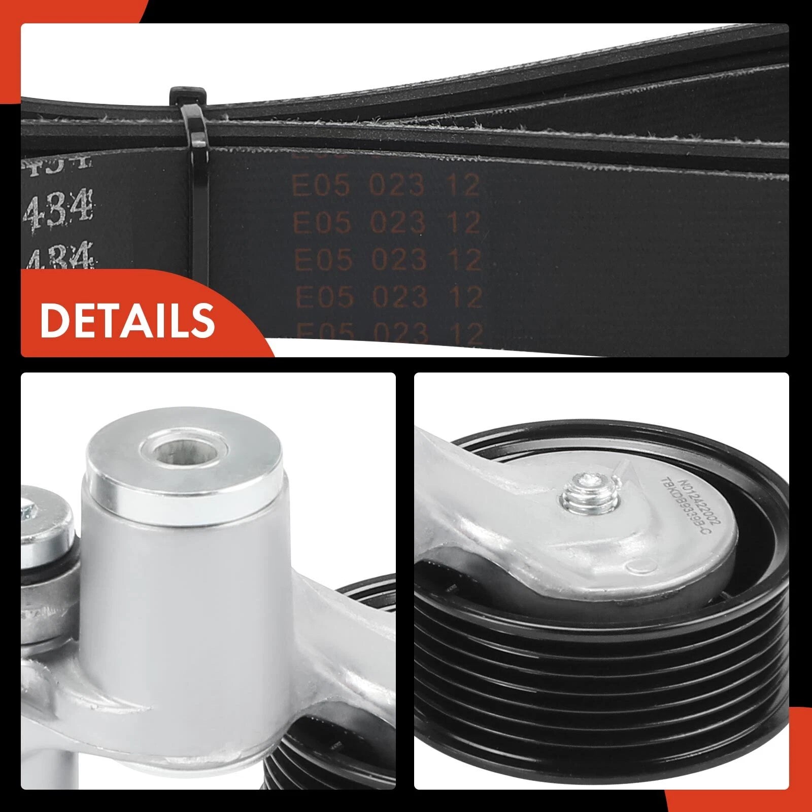 2X Serpentine Belt Drive Component Kit for Honda CR-V (2015-2016)