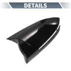 Pair Rearview Mirror Cover Overlay Gloss Black for Hyundai Tucson (2022–2024)