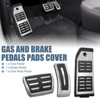 3 x Gas Brake Foot Rest Pedal Covers for Audi Q7 Q8 & Porsche Cayenne