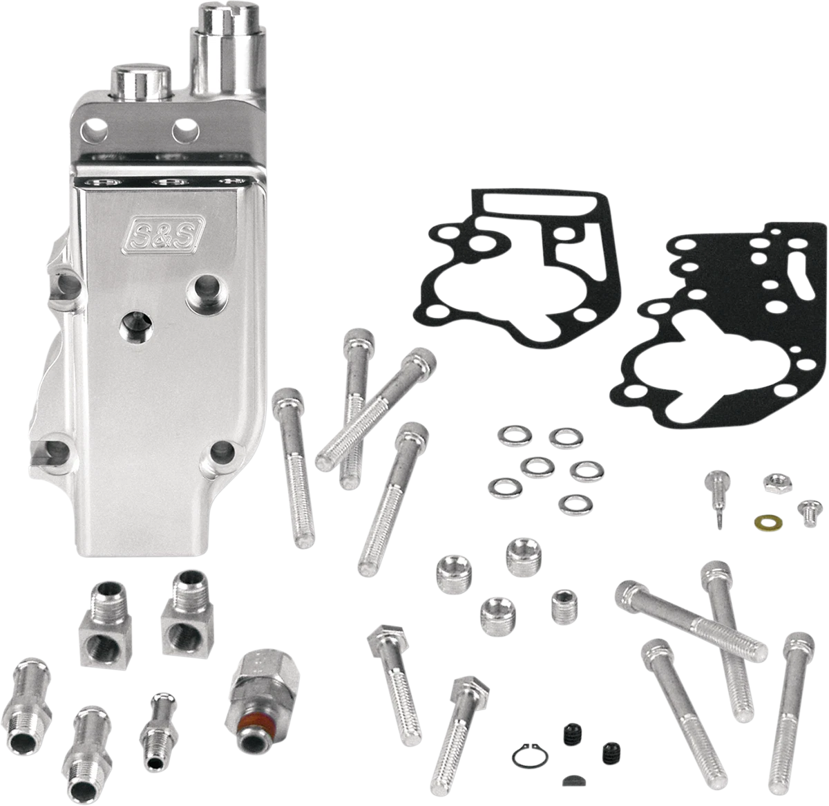 S&S Cycle Billet Oil Pump Standard Cover for Harley Big Twin (1936–1969) 31-6200