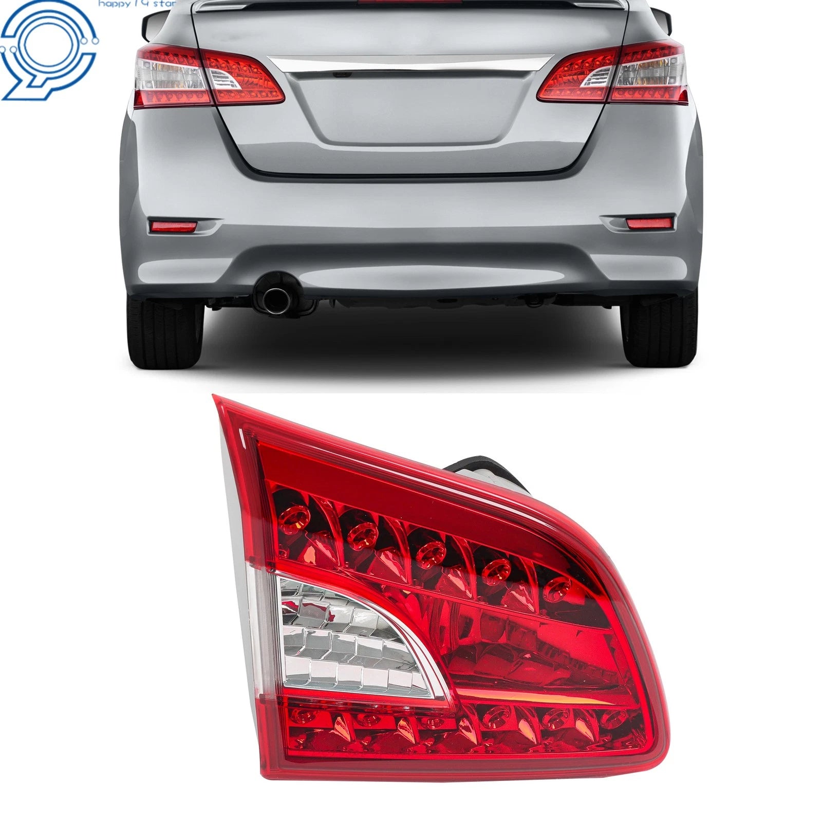 Inner Tail Light Assembly for Nissan Sentra (2013–2015) Left Side