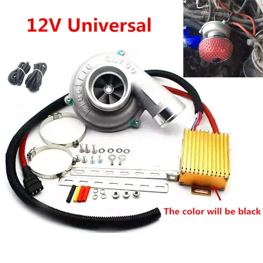 Electric Turbo Supercharger Air Filter Intake for Car SUV Universal
